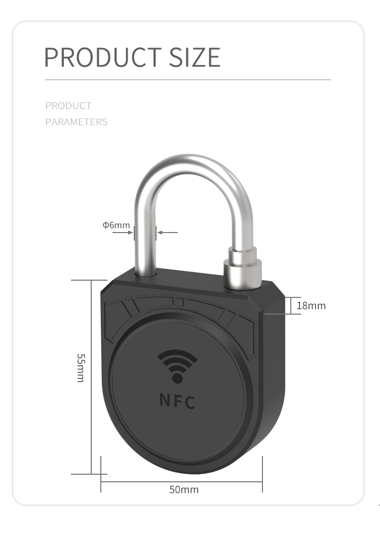 Nfc Locket Battery Free NFC Lock, Keyless Lock, NFC padlock, LeadSeals - FuJian ...